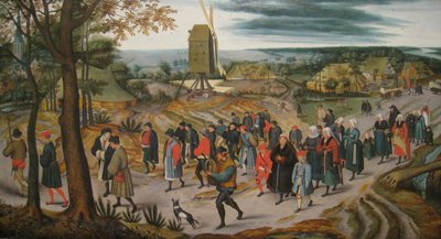 Die Hochzeitsprozession von Pieter Brueghel the Younger